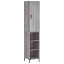 vidaXL Highboard grå sonoma 34,5x34x180 cm konstruert tre 8720845484057