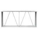 Vedskjul galvanisert stål 330x84x152 cm grønn