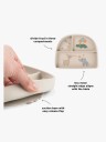 Done by Deer Stick&Stay Compartment Plate Celebration Sand   Beige   20X 16X H 3CM