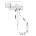 Adler AD 2285 Vegghengt Hårføner 1700-2000W 3 Varmeinnstillinger 1 Hastighet 1,68 m Spiralkabel â Hvit