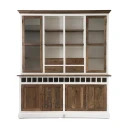 Riviera Maison Driftwood dobbelt glassskap med vinoppbevaring