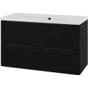 Linn Bad Mari underskap 100x45,6 cm matt sort