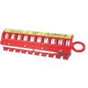 3M STD-0-9, Plastikk, Rød, Hvit, Gult, 2,4 m, 5,46 mm