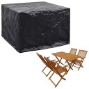 vidaXL Hagemøbeltrekk 2 stk 8 maljer 122x112x98