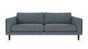 Rowico Home Braden 3 seters sofa Middels blått Bobby 15 Brun eikben