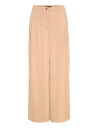 Lauren Ralph Lauren Pleated Stretch Jersey Wide Leg Pant   Beige   46