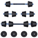  2 i 1 Manualsett 40kg Svart og Blå Sement og jernsand