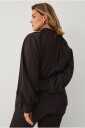 Ellos Plus collection   Bluse med en krage   Brun