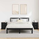  Nattbordskap 2 pcs Svart eik 39 x 39 x 47.5 cm Konstruert tre
