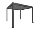Biohort Pergola størrelse 3,5 x 3,5 metallic mørkegrå/sølv