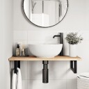  Plate til baderomsskap ubehandlet 80x40x2 cm heltre akasie