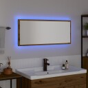  Baderomsspeil Artisan eik Konstruert tre Glass 90 x 8.5 x 37 cm