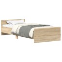 vidaXL Sengeramme sonoma eik 75x190 cm konstruert tre 8721012154346