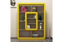 Bokhylle Amtorp 109 cm   Brun|Gul