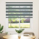  Sebragardin mørkegrå 125x100 cm stoff bredde 120,9 polyester