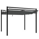  Hagepaviljong med uttrekkbar tak antrasitt 3x3 m aluminium 4003969