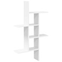vidaXL Vegghylle Hvit 61 x 15 x 102 cm Konstruert tre