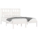 vidaXL Sengeramme hvit heltre furu 180x200 cm 6FT Super King