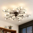 Lindby Bigna Taklampe Dark Brown