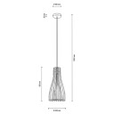 Envostar Furn Pendel Black/Wood