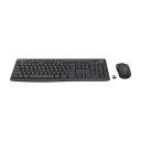 Logitech MK370 Trådløs Tastatur- og Mussett Nordisk Svart for Kontor
