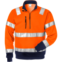 Fristads Sweatshirt 728 Shv, Klass 3 Varsel Orange/marinblå Xl