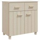 vidaXL Nattbord HAMAR honningbrun 79x40x80 cm heltre furu