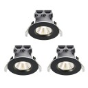 Nordlux Fremont Bath downlight 2700K svart 3 stk