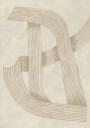 Woven Beige Lines Plakat / 40x50