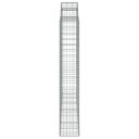 vidaXL Gabionkurv buet 200x30x180/200 cm galvanisert jern