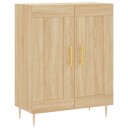 vidaXL Skjenk sonoma eik 69,5x34x90 cm konstruert tre