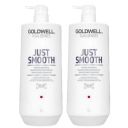Goldwell Just Smooth Taming Shampoo 1000ml - Anti-Frizz og Fuktgivende Sjampo for Alle Hårtyper