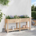 Hageplanter med Ruter 161x43x76 cm Massivt Furu