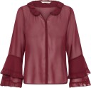 Cream Crflouncy Blouse   CABERNET   46