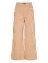Lauren Ralph Lauren Stretch Chino Wide-Leg Cropped Pant - Beige - 40