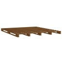 vidaXL Sengeramme honningbrun 140x190 cm heltre furu