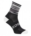 Rogelli Stripe Sykkelsokker Sort/Hvit