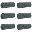 vidaXL Kastepledd 6 pcs Mørkegrå 350 x 270 cm Fleece
