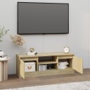vidaXL TV-benk med dør sonoma eik 102x30x36 cm 8720845735104