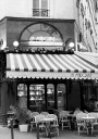 Paris café La Marquise Black & White Plakat Plakat / 70x100cm