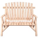 vidaXL Hagebenk 2 seter 119x85x98 cm heltre gran