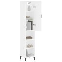 vidaXL Highboard hvit 34,5x34x180 cm konstruert tre 8720845483999