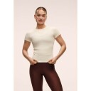 Casall Defined Rib Tee Cream XS