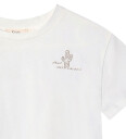Fliink Sommer Cactus T-Shirt - White - 116