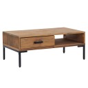 vidaXL Salongbord 90x50x35 cm resirkulert heltre furu