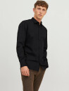 Jack & Jones Jjejoe Shirt Ls Plain Noos   Black   S