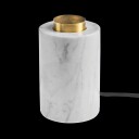 Unison Marble Bordlampe White Silk Matt E27