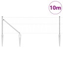  Gjerde med innlegg. sølv 0.6 x 10 m PVC belagt stål