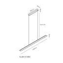 Light-Point Light Point Slim S1200 Pendel 2700/3000K Black Lampemesteren
