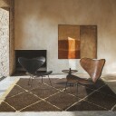 Ryetepper   Bellevue Natural Cotton Shaggy brun/gul Størrelse: 240 x 340 cm